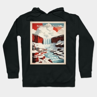 Niagara Falls Canada Vintage Poster Tourism Hoodie